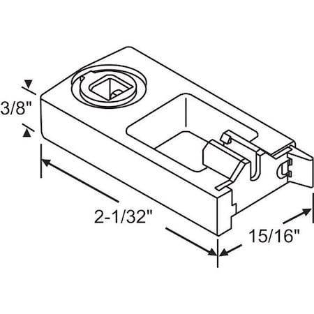 Strybuc Pivot Lock Shoe Black Cam 83-533